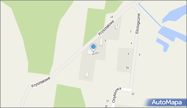 Sobolewo, Kryształowa, 11, mapa Sobolewo