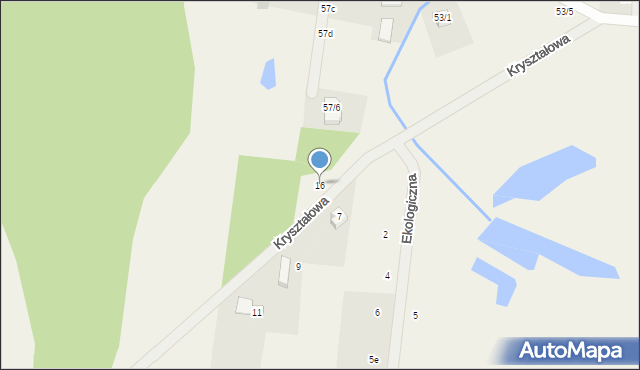 Sobolewo, Kryształowa, 16, mapa Sobolewo