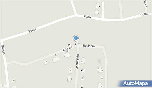 Sobótka, Krucza, 17, mapa Sobótka