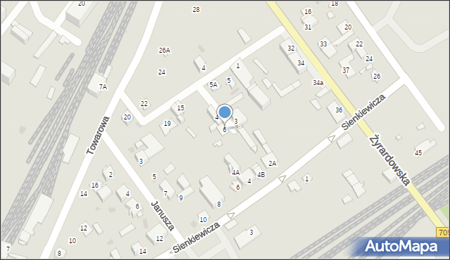 Sochaczew, Krakowska, 6, mapa Sochaczew