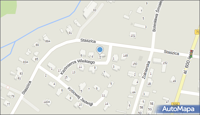 Sochaczew, Króla Kazimierza Wielkiego, 2, mapa Sochaczew