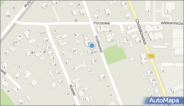 Sochaczew, Królewska, 21, mapa Sochaczew