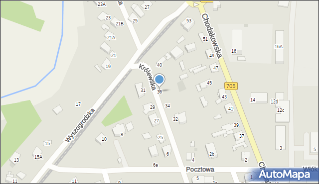 Sochaczew, Królewska, 36, mapa Sochaczew