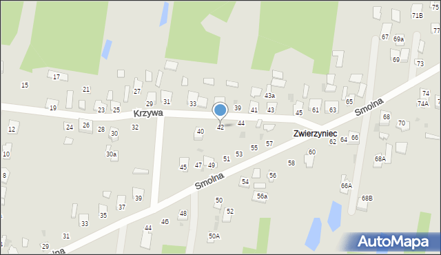 Sochaczew, Krzywa, 42, mapa Sochaczew