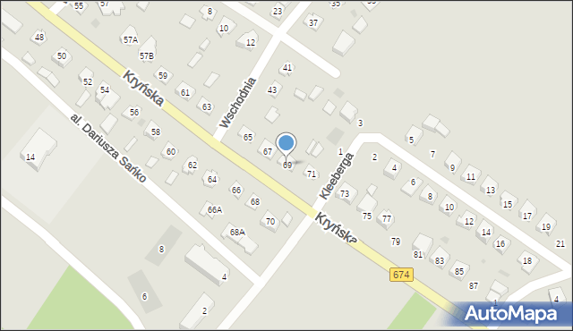 Sokółka, Kryńska, 69, mapa Sokółka