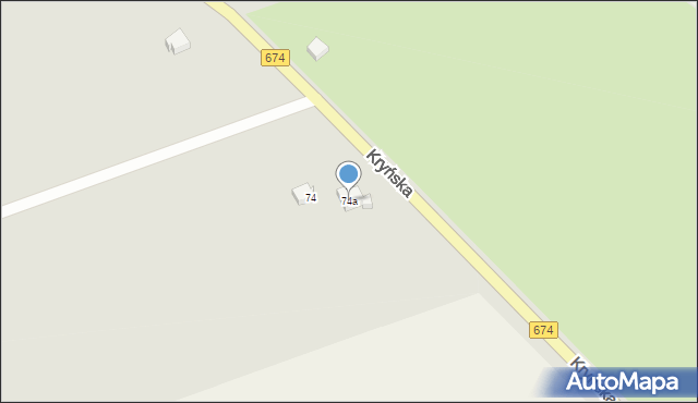 Sokółka, Kryńska, 74a, mapa Sokółka