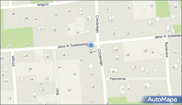 Sokolniki-Las, Króla Bolesława Chrobrego, 9a, mapa Sokolniki-Las