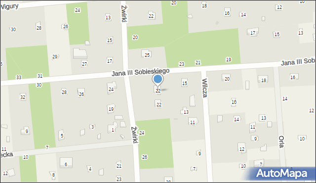 Sokolniki-Las, Króla Jana III Sobieskiego, 22, mapa Sokolniki-Las