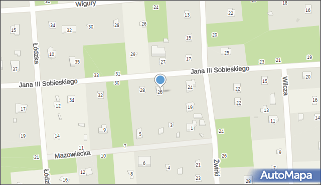 Sokolniki-Las, Króla Jana III Sobieskiego, 26, mapa Sokolniki-Las