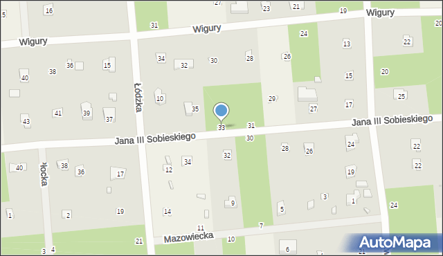 Sokolniki-Las, Króla Jana III Sobieskiego, 33, mapa Sokolniki-Las