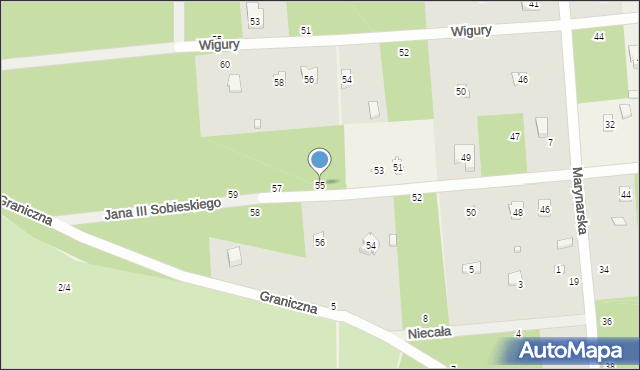 Sokolniki-Las, Króla Jana III Sobieskiego, 55, mapa Sokolniki-Las