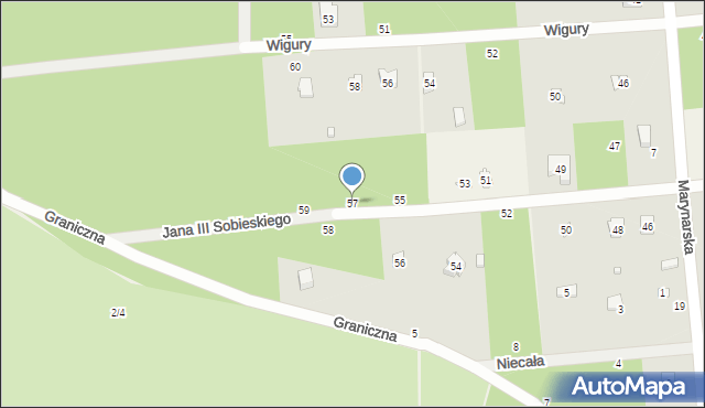 Sokolniki-Las, Króla Jana III Sobieskiego, 57, mapa Sokolniki-Las