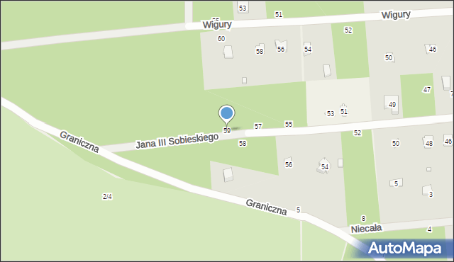 Sokolniki-Las, Króla Jana III Sobieskiego, 59, mapa Sokolniki-Las