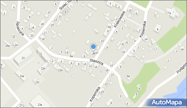 Solec nad Wisłą, Krakowska, 16, mapa Solec nad Wisłą