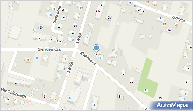 Solec-Zdrój, Krakowska, 3, mapa Solec-Zdrój