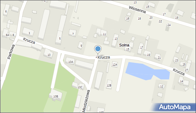Solna, Krucza, 10f, mapa Solna