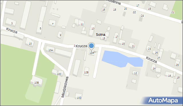 Solna, Krucza, 12A, mapa Solna