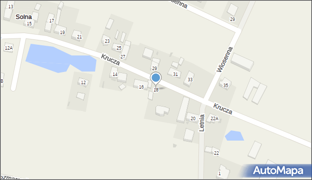 Solna, Krucza, 18, mapa Solna