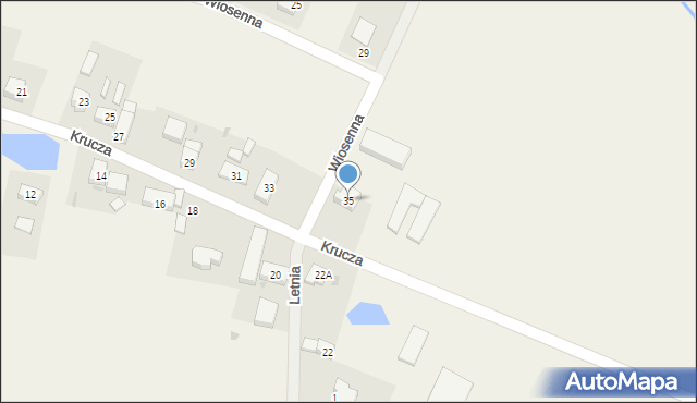 Solna, Krucza, 35, mapa Solna