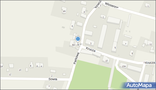 Solna, Krucza, 8, mapa Solna