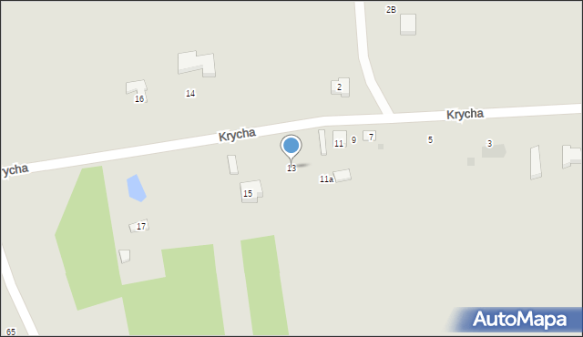 Sompolno, Krycha, 13, mapa Sompolno