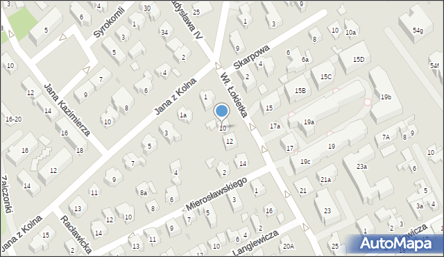 Sopot, Króla Władysława Łokietka, 10, mapa Sopotu