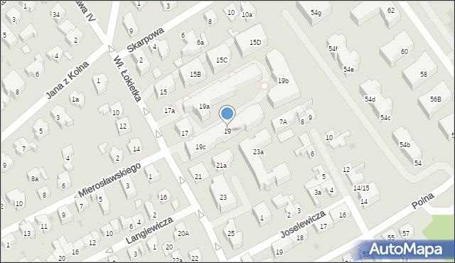 Sopot, Króla Władysława Łokietka, 19, mapa Sopotu