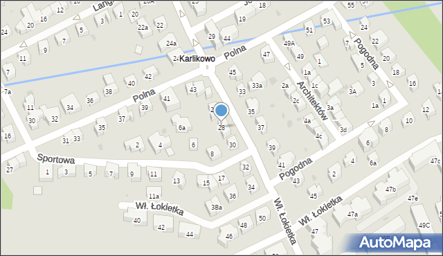 Sopot, Króla Władysława Łokietka, 28, mapa Sopotu