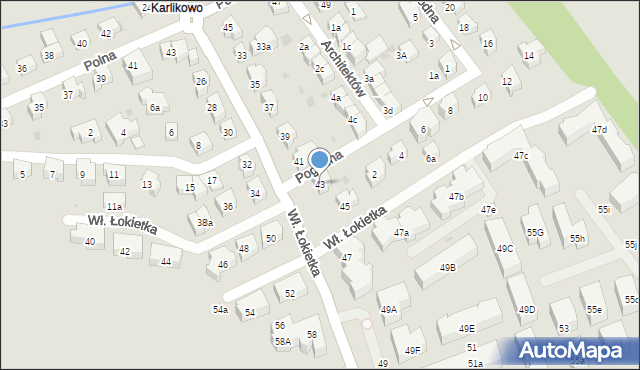 Sopot, Króla Władysława Łokietka, 43, mapa Sopotu