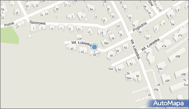 Sopot, Króla Władysława Łokietka, 44, mapa Sopotu