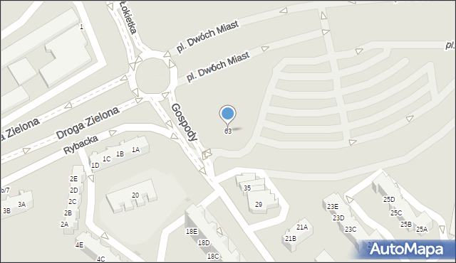 Sopot, Króla Władysława Łokietka, 63, mapa Sopotu