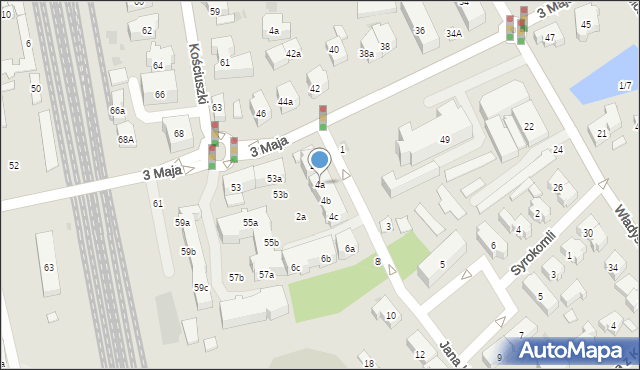 Sopot, Króla Jana Kazimierza, 4a, mapa Sopotu