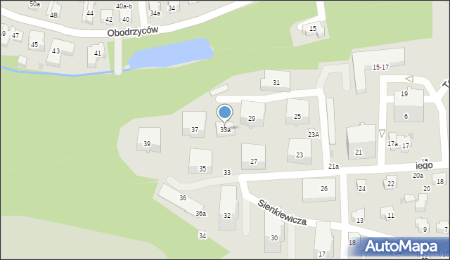 Sopot, Kraszewskiego Józefa Ignacego, 33a, mapa Sopotu