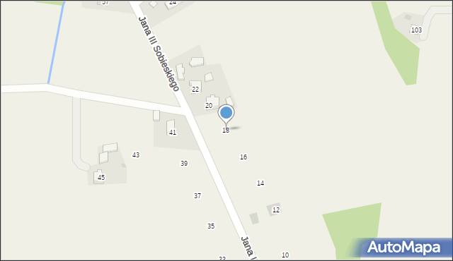 Sosnowice, Króla Jana III Sobieskiego, 18, mapa Sosnowice