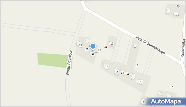 Sosnowice, Króla Jana III Sobieskiego, 25, mapa Sosnowice