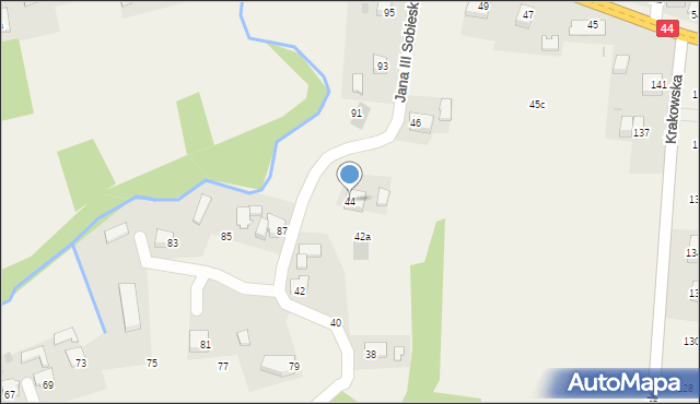 Sosnowice, Króla Jana III Sobieskiego, 44, mapa Sosnowice