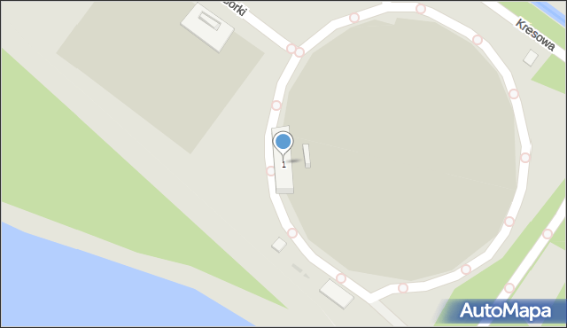 Sosnowiec, Kresowa, 1, mapa Sosnowca