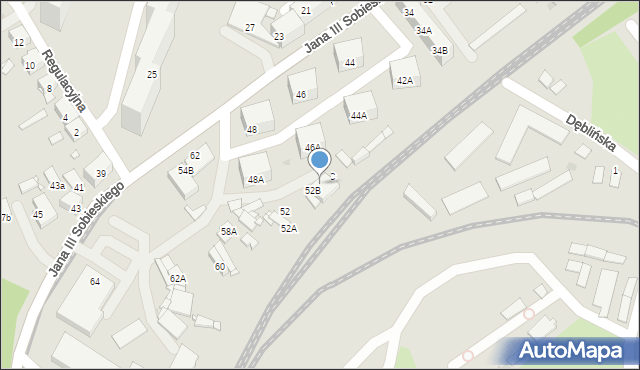 Sosnowiec, Króla Jana III Sobieskiego, 54, mapa Sosnowca