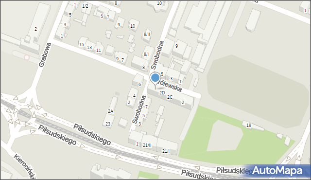 Sosnowiec, Królewska, 2E, mapa Sosnowca