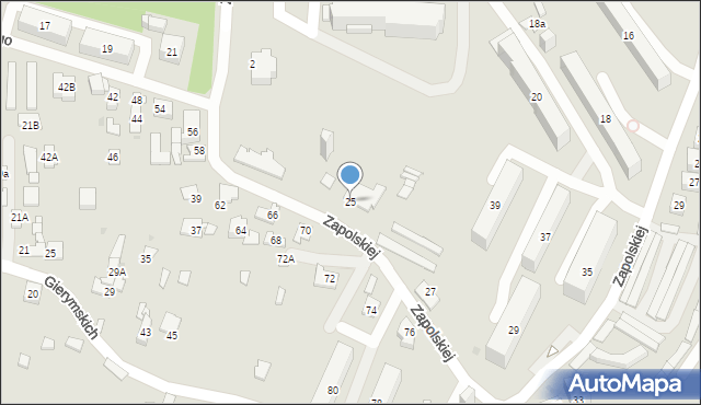 Sosnowiec, Kraszewskiego Józefa Ignacego, 25, mapa Sosnowca
