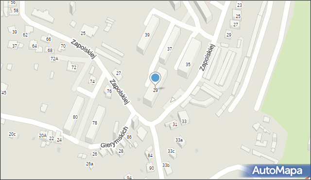 Sosnowiec, Kraszewskiego Józefa Ignacego, 29, mapa Sosnowca