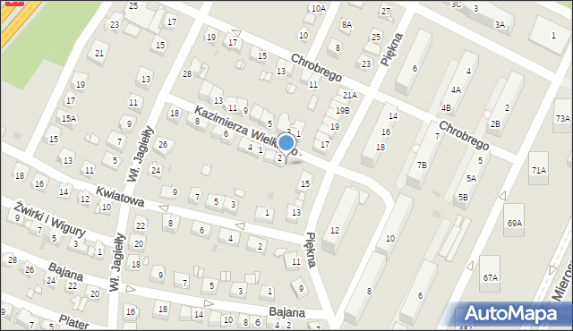 Sosnowiec, Króla Kazimierza Wielkiego, 2/2, mapa Sosnowca