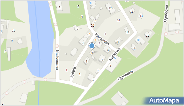 Spała, Krótka, 6, mapa Spała