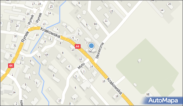 Spytkowice, Krakowska, 9b, mapa Spytkowice