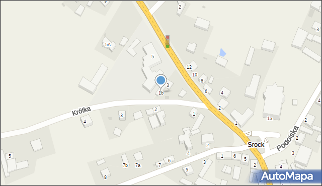 Srock, Krótka, 1b, mapa Srock