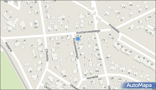 Środa Wielkopolska, Kraszewskiego Józefa Ignacego, 12, mapa Środa Wielkopolska