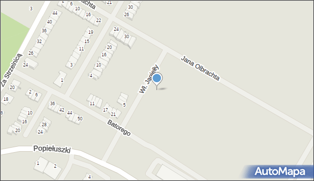 Środa Wielkopolska, Króla Władysława Jagiełły, 10, mapa Środa Wielkopolska