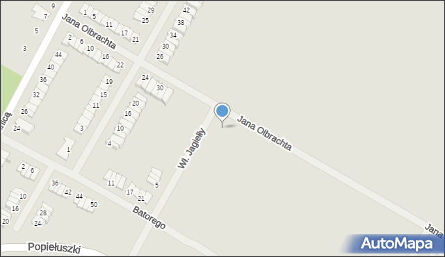 Środa Wielkopolska, Króla Władysława Jagiełły, 24, mapa Środa Wielkopolska