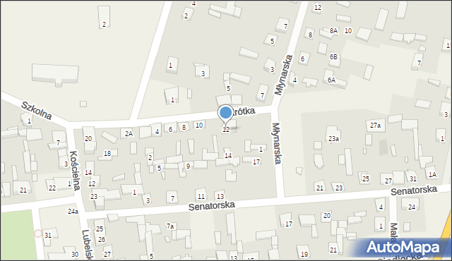 Stanisławów, Krótka, 12, mapa Stanisławów