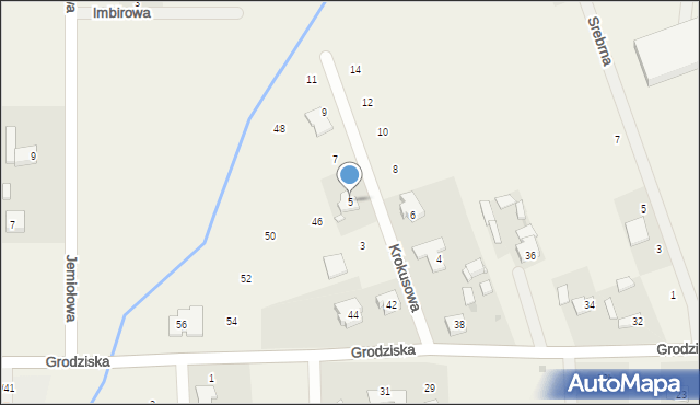 Stara Wieś, Krokusowa, 5, mapa Stara Wieś